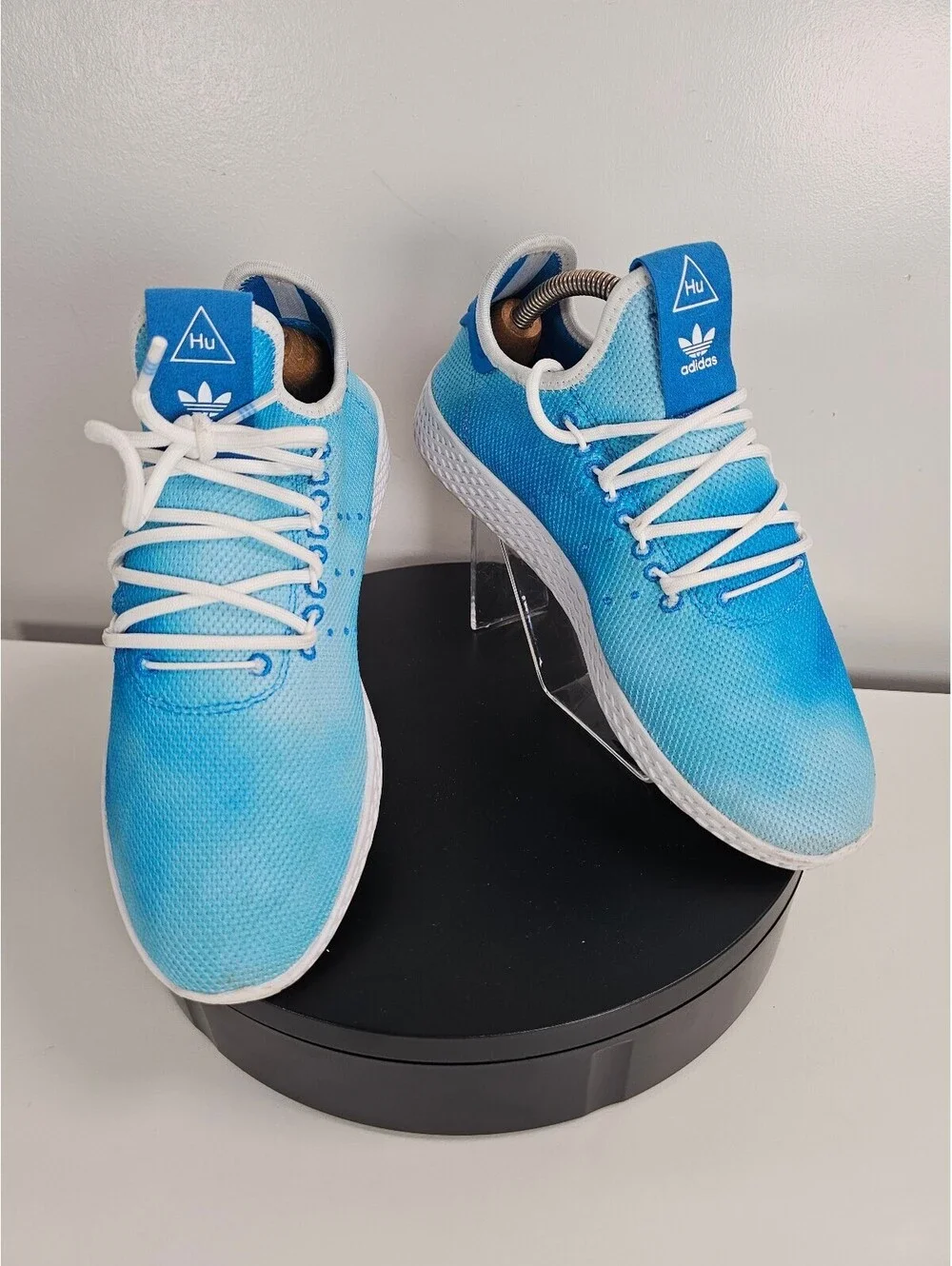 Adidas Pharrell Williams Hu Holi Tennis Sneakers Blue White